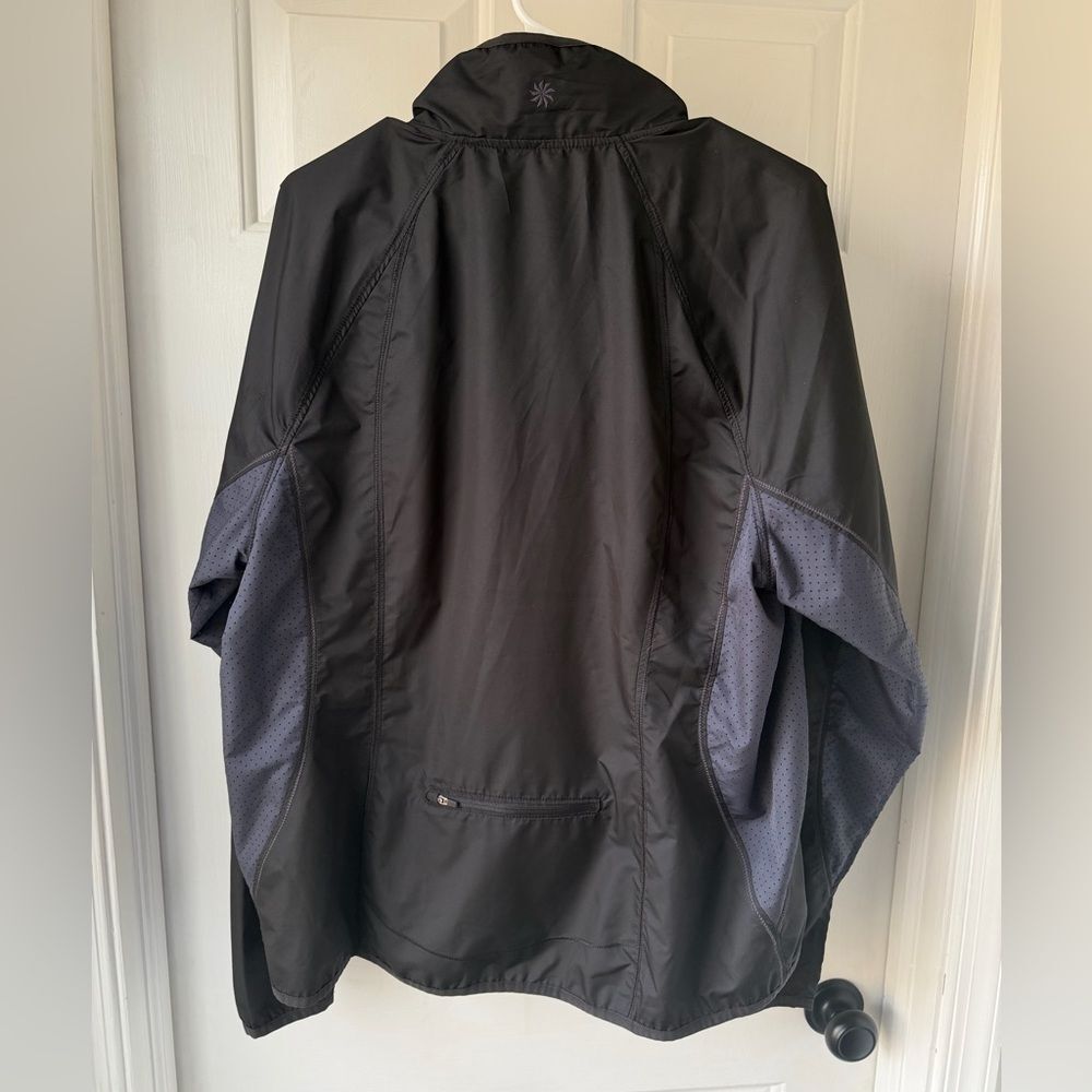 Athleta Black Ventilated Running Windbreaker 1x - Picture 4 of 5